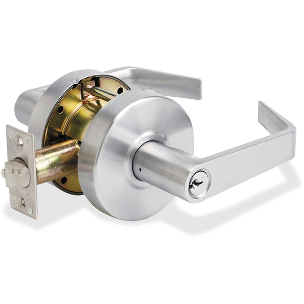 Master Lock Storeroom Lever w/Bump Stop, Heavy Duty, Chrome (MLKSLCHSR26D) Each