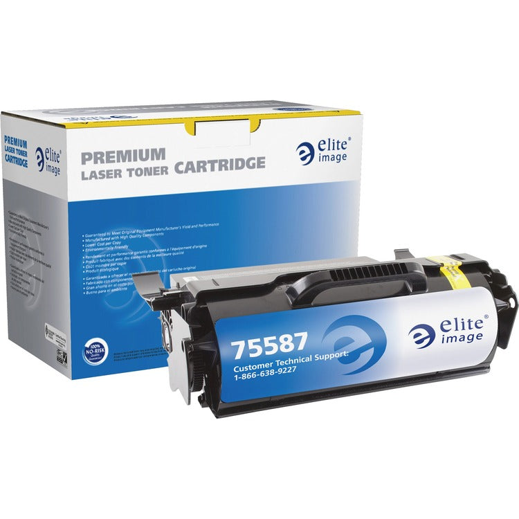 Elite Image Remanufactured MICR Toner Cartridge, Alternative for Lexmark (T650H21A), Laser, 21000 Pages, Black, 1 Each (ELI75587) Each
