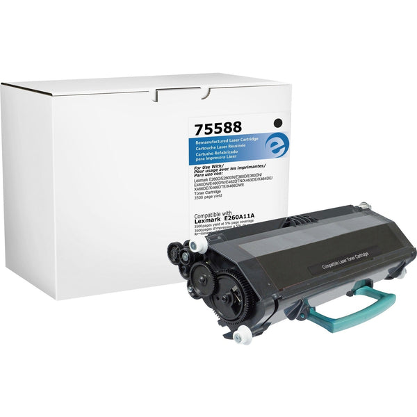 Elite Image Remanufactured Toner Cartridge, Alternative for Lexmark (E260A11A), Laser, 3500 Pages, Black, 1 Each (ELI75588) Each