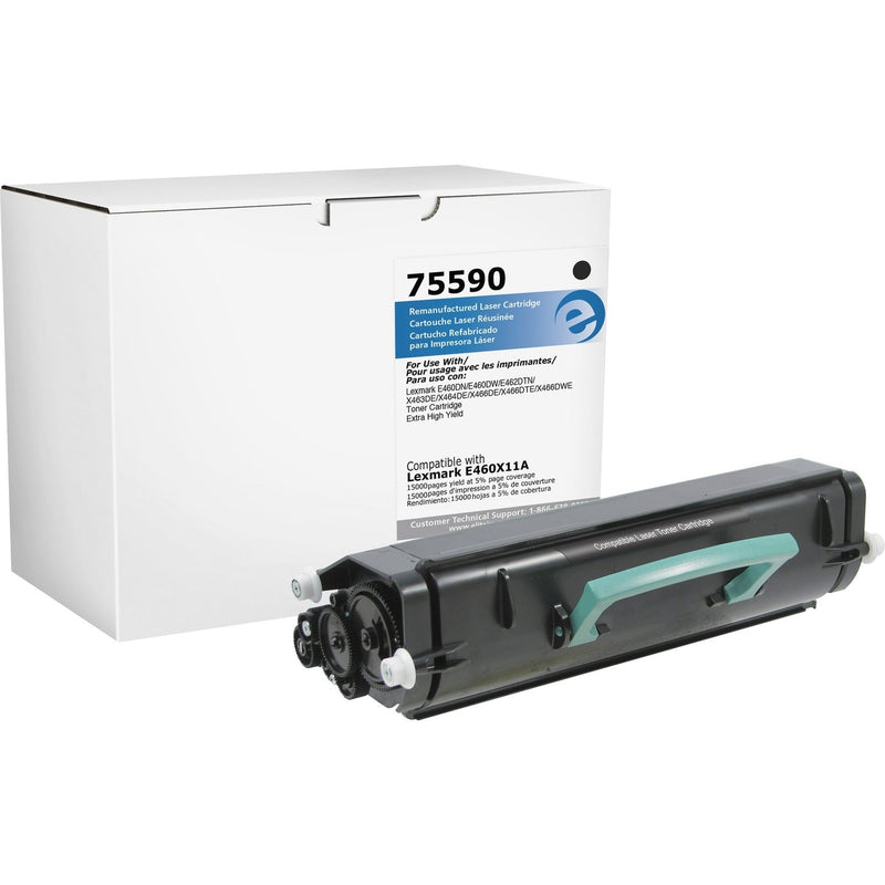 Elite Image Remanufactured Toner Cartridge, Alternative for Lexmark (E460X11A), Laser, 15000 Pages, Black, 1 Each (ELI75590) Each