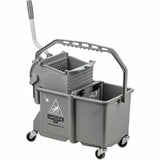 Unger Dual Compartment Mop Bucket, 4 gal, Gray (UNGCOMSG) Each