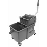 Unger Dual Compartment Mop Bucket, 4 gal, Gray (UNGCOMSG) Each