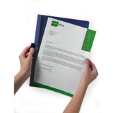DURABLE DURACLIP Letter Report Cover, 8 1/2" x 11", 30 Sheets Capacity, Vinyl, Steel, Black (DBL220301) Each