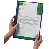 DURABLE DURACLIP Letter Report Cover, 8 1/2" x 11", 30 Sheets Capacity, Vinyl, Steel, Black (DBL220301) Each
