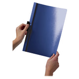 DURABLE DuraClip Report Cover, Clip Fastener, 8.5 x 11, Clear/Dark Blue, 25/Box (DBL221407) Box of 25