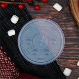 Dart 10 oz HIPS Plastic Straw-Slotted Lid, Translucent, 3.5" Diameter, 100/Pack (DCC10SLPK) Pack of 100