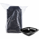 Dart 32 oz (946 ml) Square PP Bowl, Black, 63/Pack (DCCB32SBPK) Pack of 63