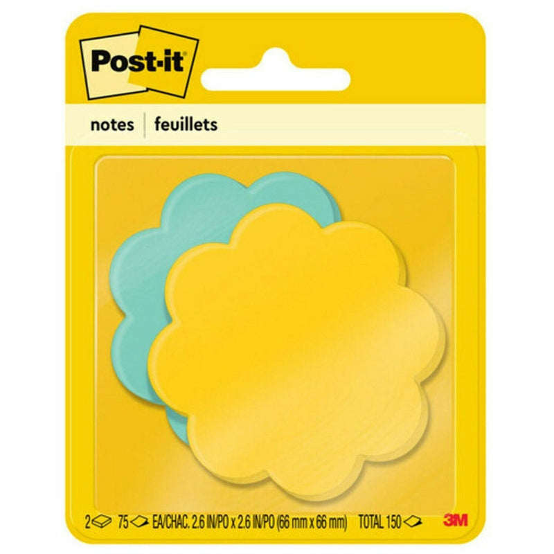 Post-it&reg; Super Sticky Die Cut Notes, 3" x 3", 2/PK (MMM7350DSY) Pack of 2