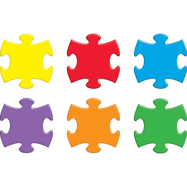Trend Accents, Puzzle Pieces Classic, 5-1/2" Tall, 36/PK, Multi (TEPT10906) Each