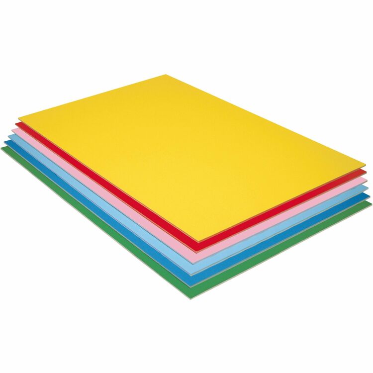 UCreate Foam Board, 20" x 30", 3/16" Thick, 12/PK, Assorted (PAC5512) Carton of 12