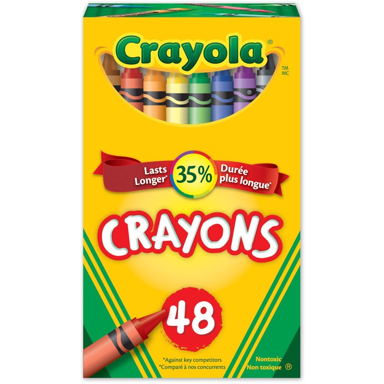 Crayola Crayons, Waterproof, 48/BX, Ast (CYO520048) Box of 48