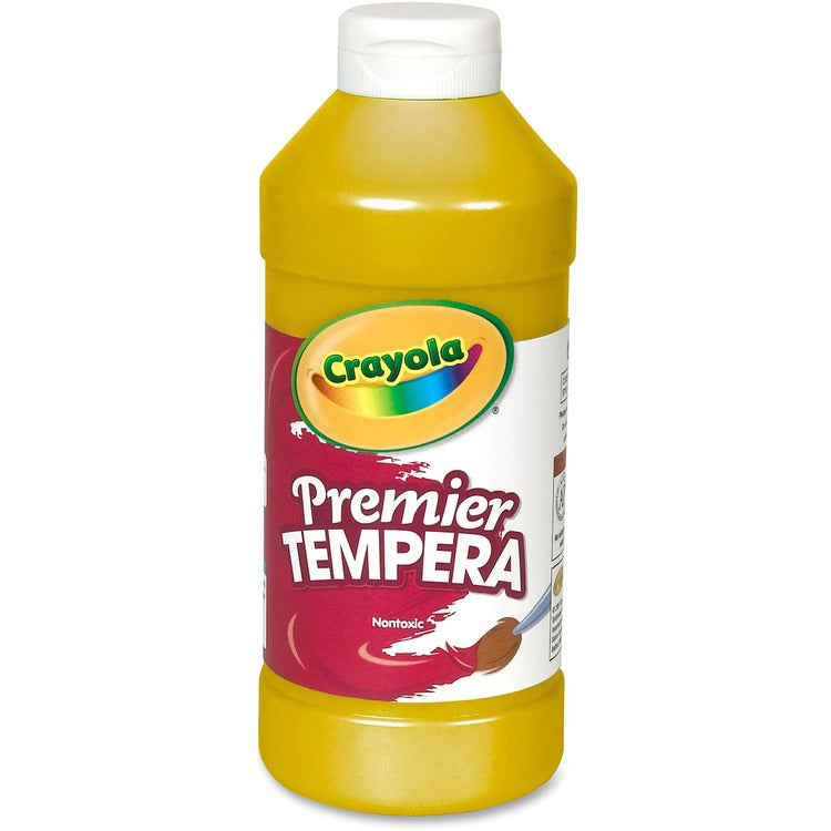 Crayola Premier Tempera Paint, 16oz, Gold (CYO541216083) Each