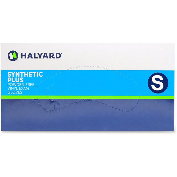 Halyard Powder-Free Exam Gloves, Non-Latex, Small, 100/BX, Clear (HLY55031) Box of 100