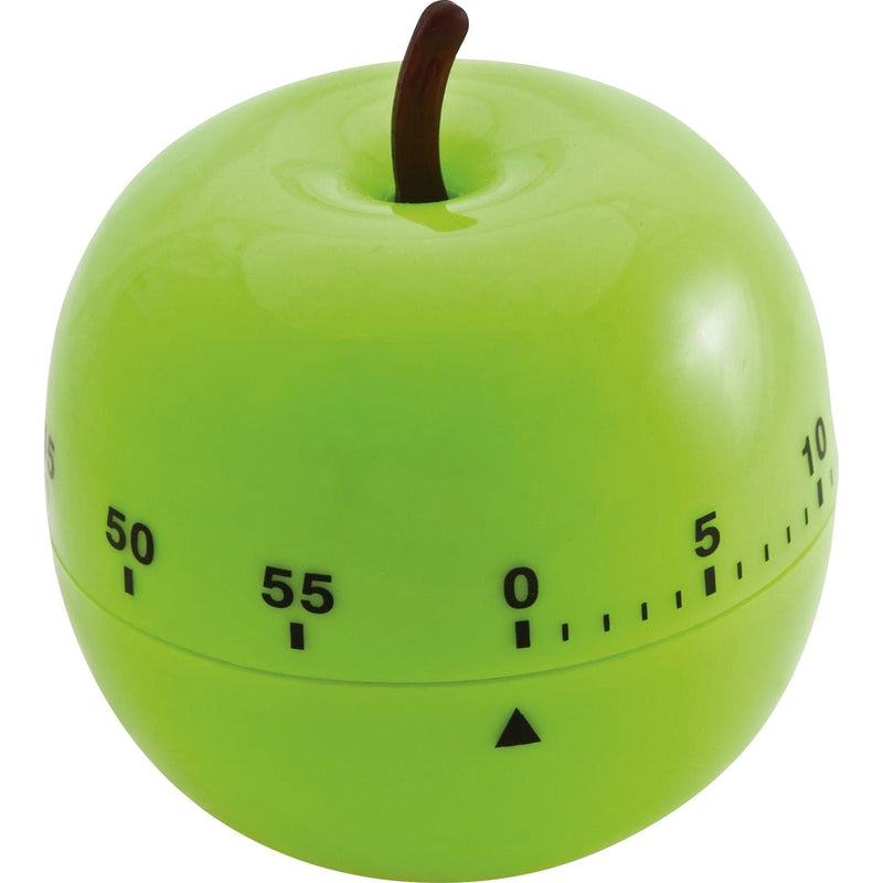 Baumgartens Shaped Timer, 4 1/2" dia., Green Apple (BAU77056) Each