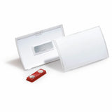 DURABLE Click Fold Magnet Badge Holder, 2.9" x 3.8" x 0.3", Polypropylene, Clear, 1 Pack (DBL821519) 1 Pack