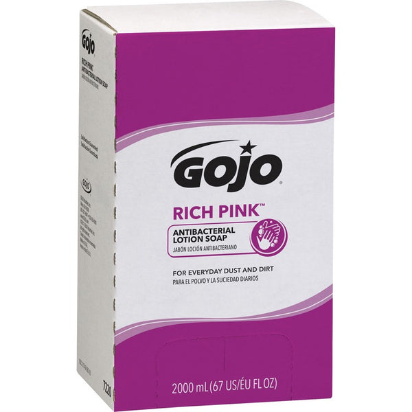 Gojo&reg; Lotion Soap, Antibacterial, 2000mL, Citrus Scent, Pink (GOJ722004) Each