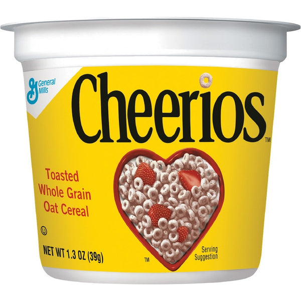 Cheerios Cereal-in-a-Cup, Single Serve, 1.30 oz., 6/PK, Cheerios (GNMSN13896) Pack of 6