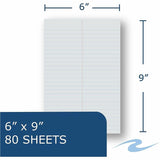 Roaring Spring EnviroShades Steno Notepad, White Cover, Gregg Rule, (80) Gray 6 x 9 Sheets, 4/Pack (ROA12274) Pack of 4