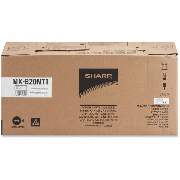 Sharp Toner Cartridge f/MXB201D, 8, 200 Page Yield, Black (SHRMXB20NT1) Each