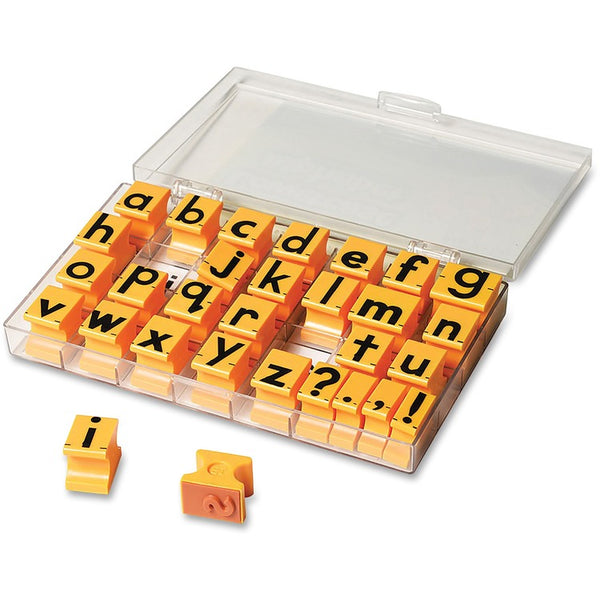 Educational Insights Alphabet Stamp Letters, Lowercase, 30Pcs, Yellow (EII1471) 1 Set