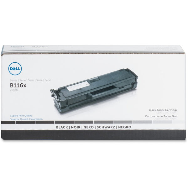 Dell Toner Cartridge, f/1160/1165, 1500 Page Yield, BK (DLLYK1PM) Each