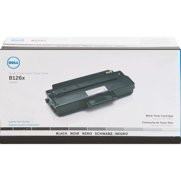 Dell Toner Cartridge, f/1260/1265, 1500 Page Yield, Black (DLLG9W85) Each