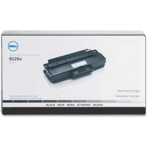 Dell Toner Cartridge, f/1260/1265, 2500 Page Yield, BK (DLLDRYXV) Each