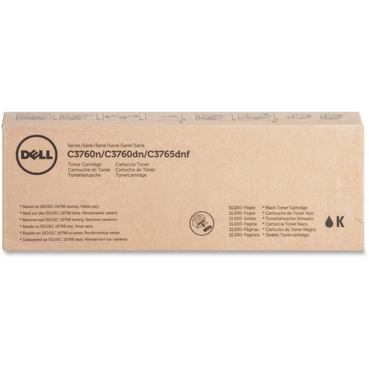 Dell Toner Cartridge, 11,000 Page Yield, Black (DLLW8D60) Each