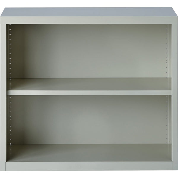Lorell 2-Shelf Bookcase, Light Gray (LLR41280)