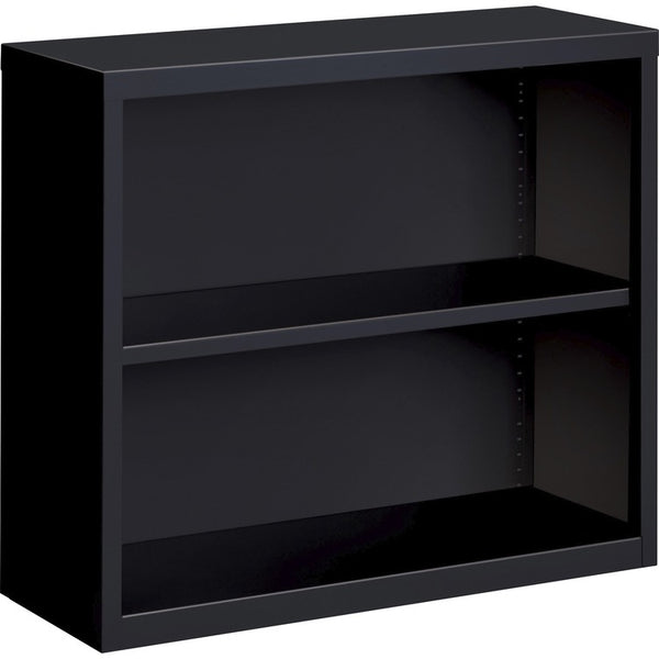 Lorell 2-Shelf Bookcase, Black (LLR41282)