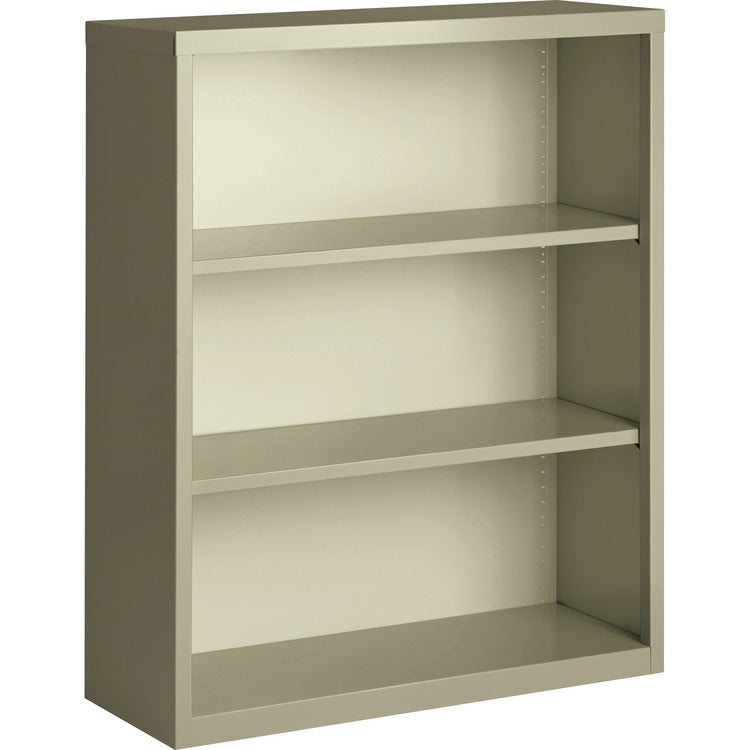 Lorell 3-Shelf Bookcase, Putty (LLR41284)