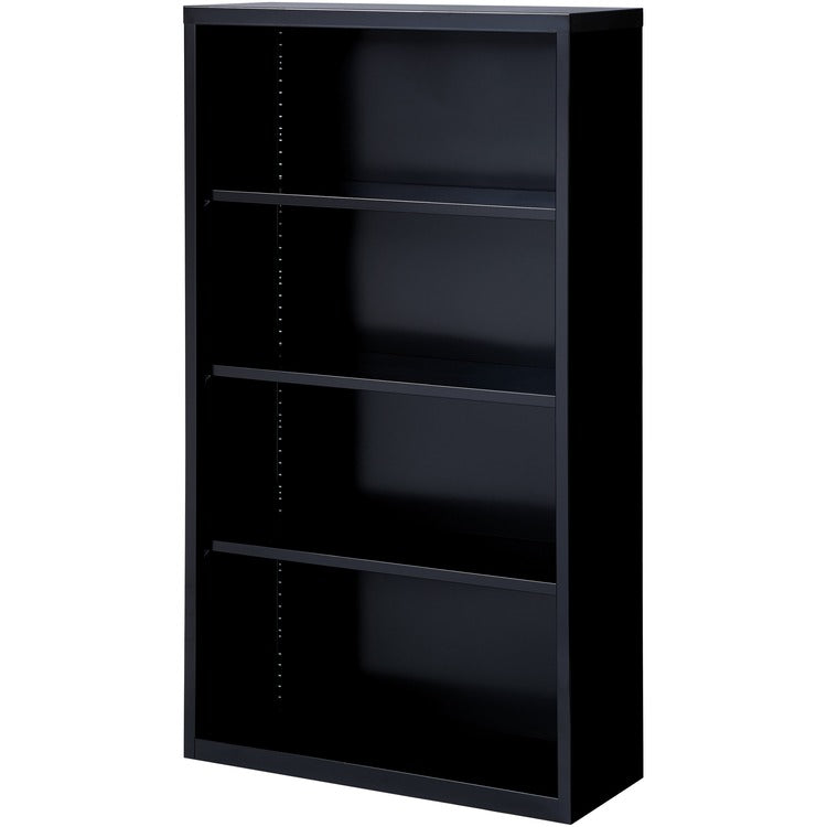 Lorell 4-Shelf Bookcase, Black (LLR41288)