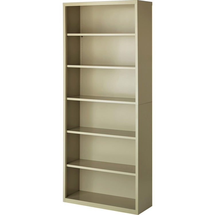 Lorell 6-Shelf Bookcase, Putty (LLR41293)