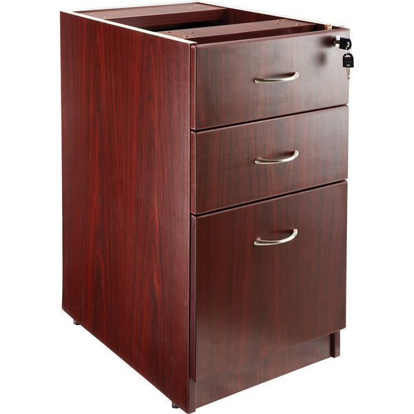 Lorell Freestanding Fixed Pedestal, Mahogany (LLR69603)