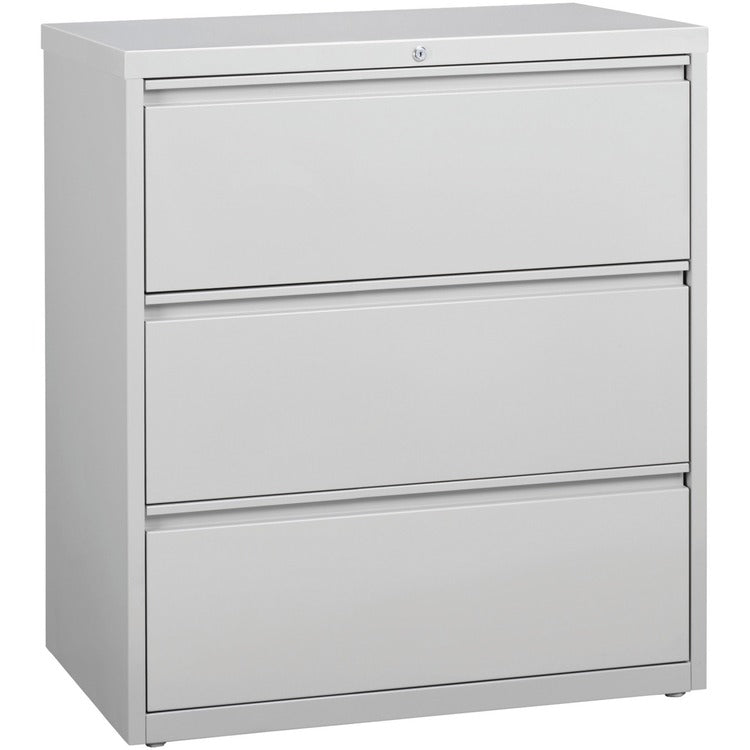Lorell 3-Drawer Lateral File, Light Gray, 36" x 18.6" x 40.3" (LLR88029)