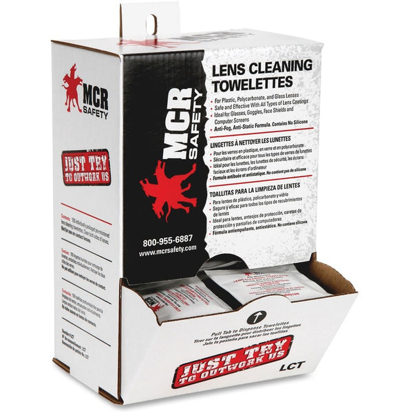 Crews Lens Clean Towelettes, Antistatic/Anti Fog Formula, 100/BX (MCSLCT) Box of 100