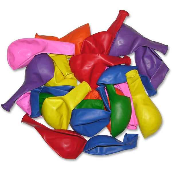 Tatco Ballons, 12" Latex, 100/PK, Assorted (TCO61100) Pack of 100