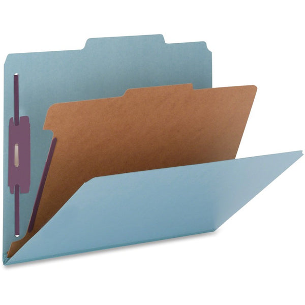 Nature Saver Top-Tab 1-Divider Classification Folder, Blue (NATSP17219) Box of 10