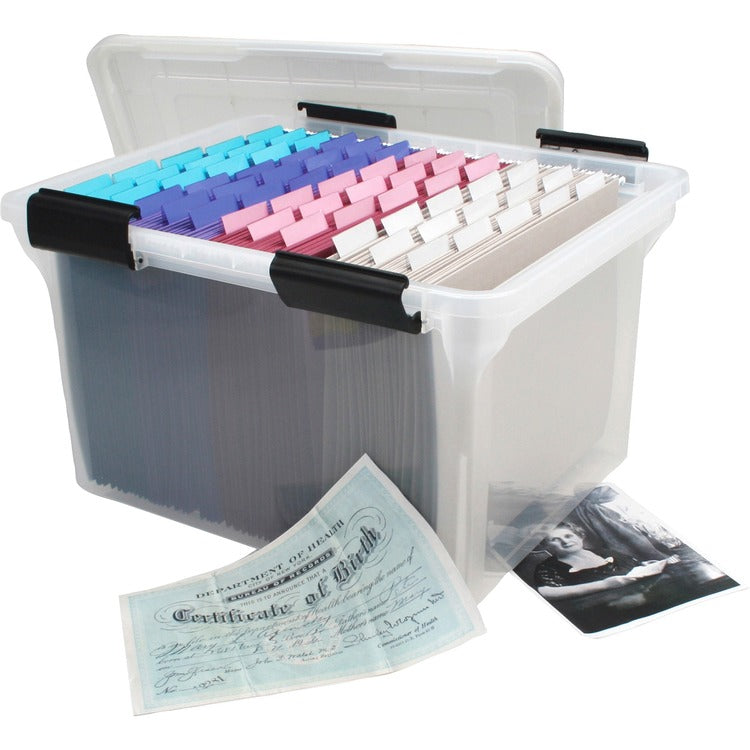 IRIS Watertight Clear File Box (IRS110600) Each