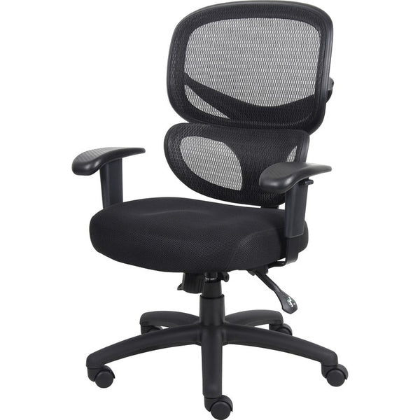 Lorell Mesh-Back Fabric Executive Chair, Black (LLR60622)