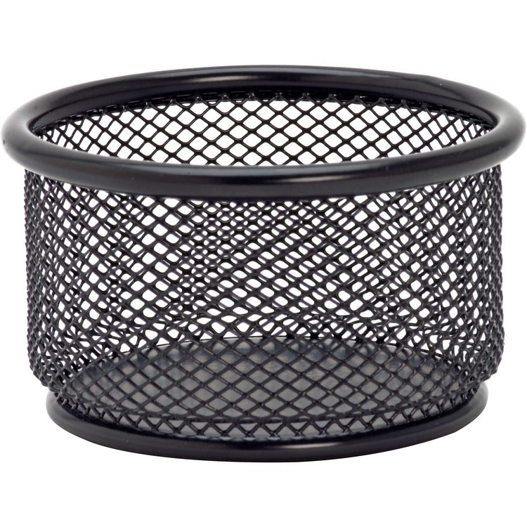 Lorell Mesh Paper Clip Holder, Black (LLR84150)