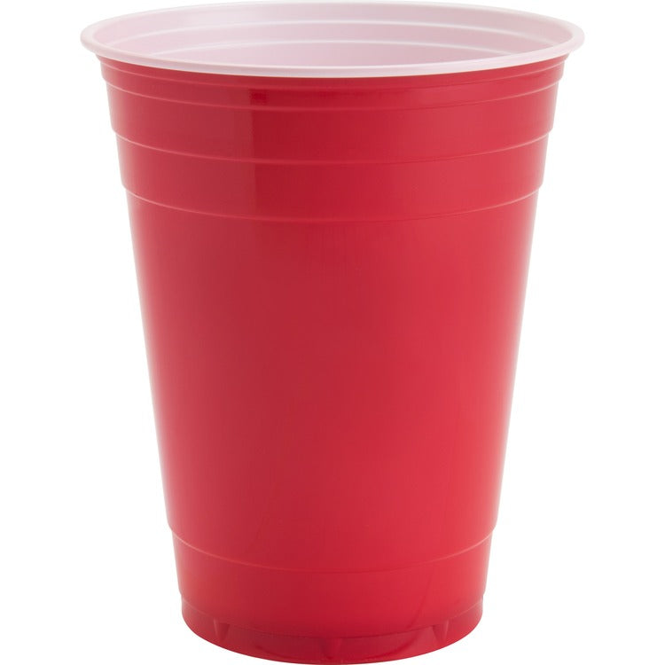 Genuine Joe Party Cups, 16oz., Red (GJO11251)