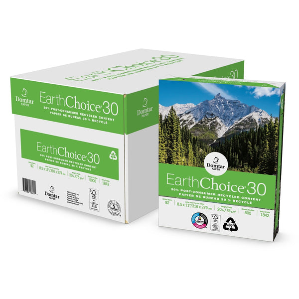 EarthChoice EarthChoice Copy & Multipurpose Paper, 92 Bright, 8 1/2" x 11", White (DMR1842) 10 Reams