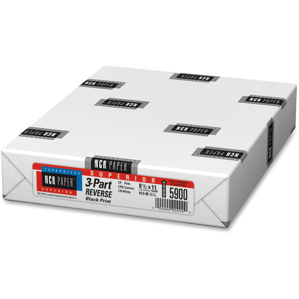 NCR Paper Reverse 3-Part Paper, 8 1/2" x 11" (NCR5900) Pack of 500