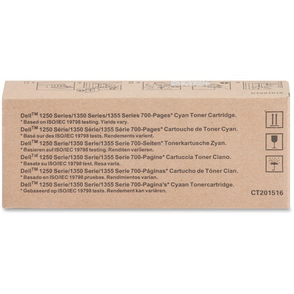 Dell Toner Cartridge for 1250/1350, 700 Page Yield, Cyan (DLLYX24V) Each