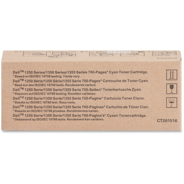 Dell Toner Cartridge for 1250/1350, 700 Page Yield, Cyan (DLLYX24V) Each