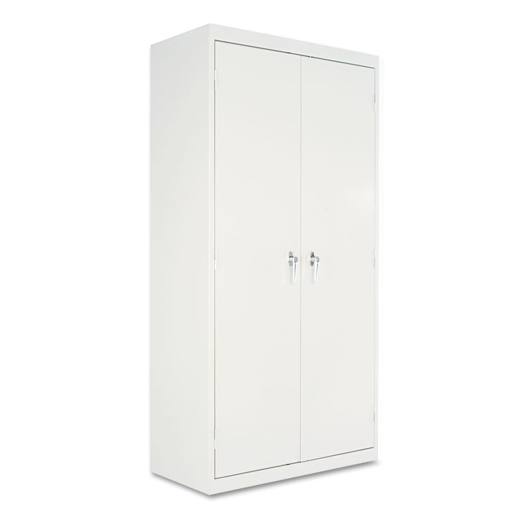 Alera® Assembled 72" High Heavy-Duty Welded Storage Cabinet, Four Adjustable Shelves, 36w x 18d, Light Gray (ALECM7218LG) Each