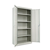 Alera® Assembled 72" High Heavy-Duty Welded Storage Cabinet, Four Adjustable Shelves, 36w x 18d, Light Gray (ALECM7218LG) Each