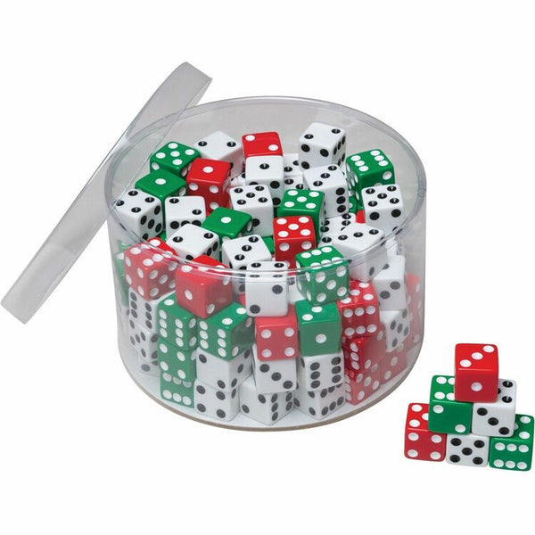 Creativity Street Drum Of Dice, Assorted (PAC707) Pack of 144