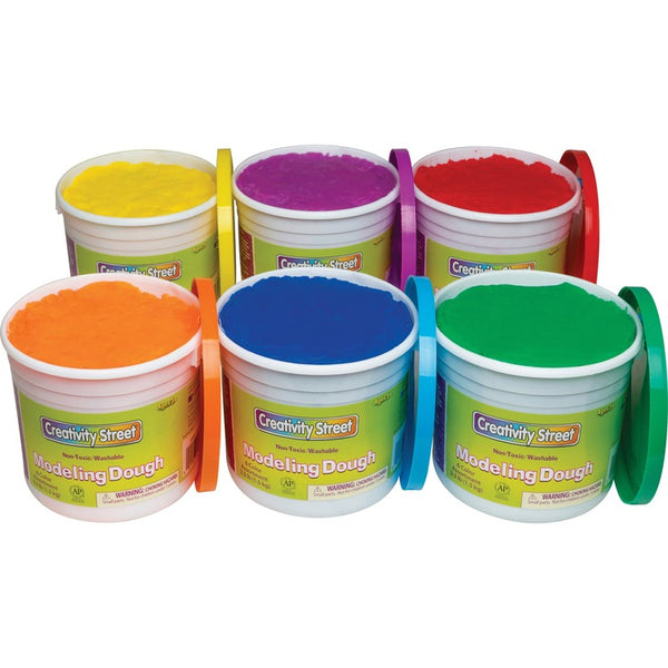 Creativity Street Modeling Dough, 19.8 lbs, Assorted (PAC4076) Pack of 6